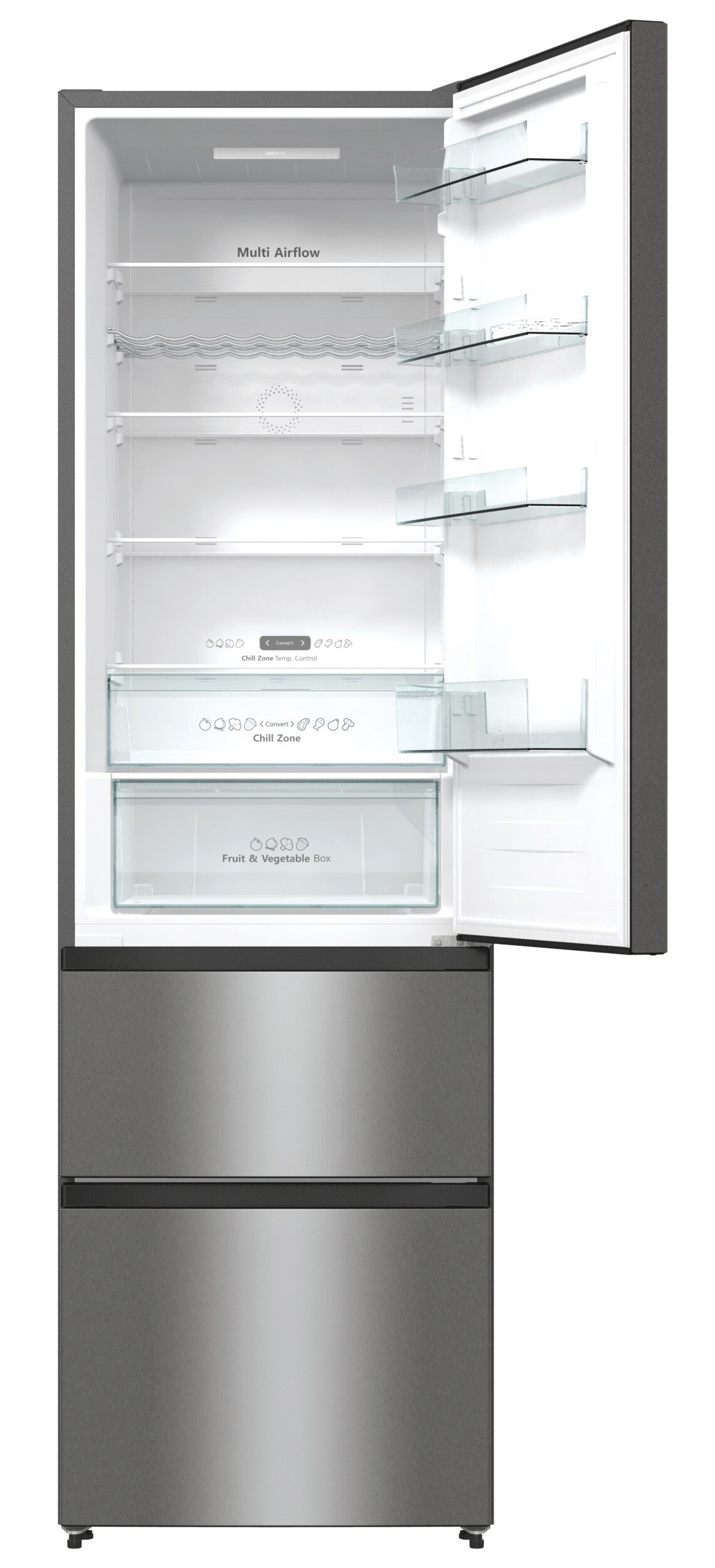 Hisense Kühl-/Gefrierkombination RM469N4ACD Silbergrau