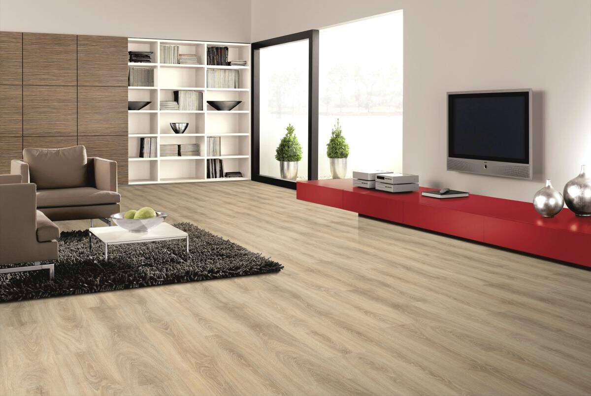 EGGER Laminatboden Kelabu natur ca. 2,4936 m² im Paket B/L: ca. 19,3x129,2 cm pro Paket