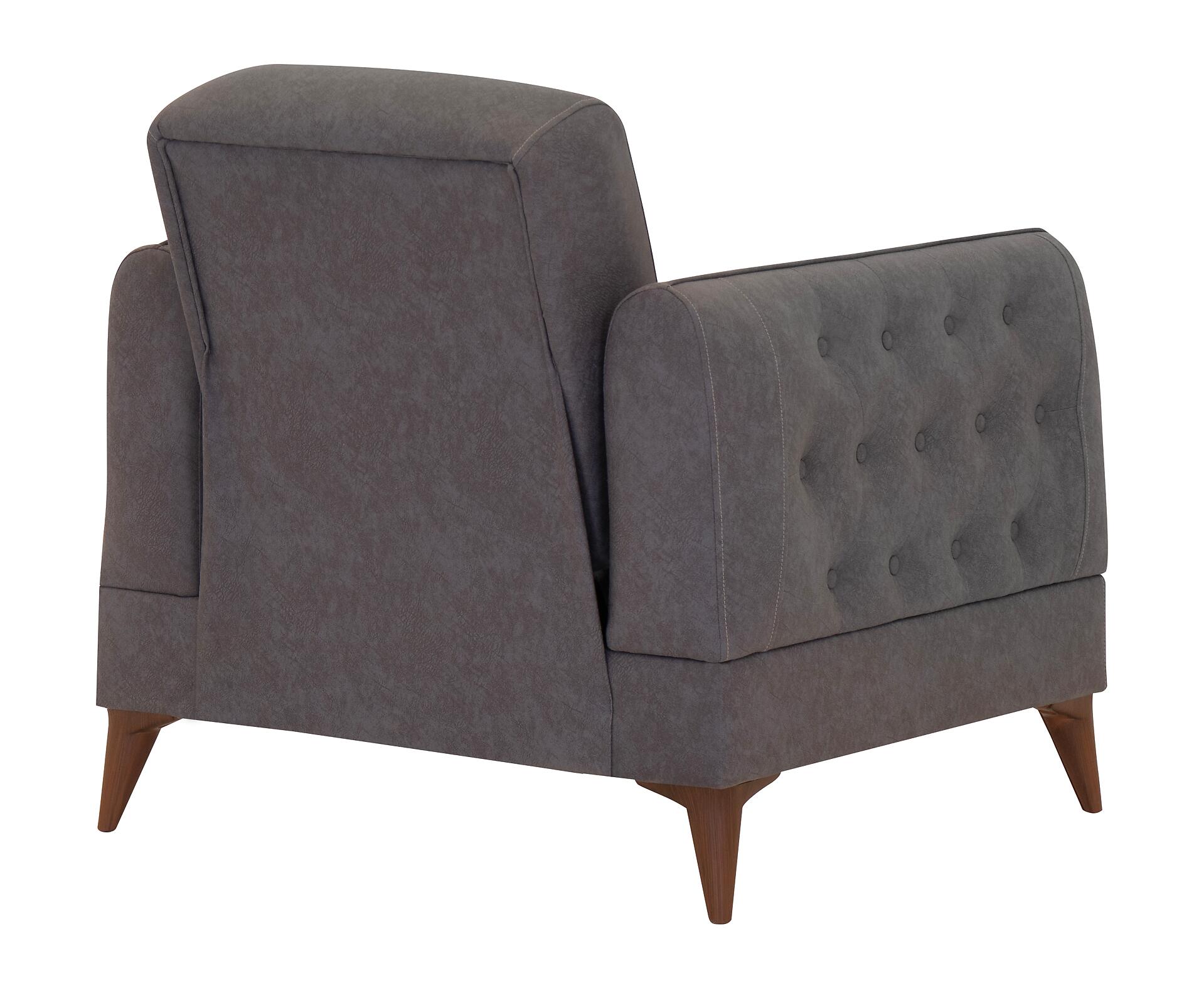 Sofa 3-2-1 Mislina blaugrau Microfaser