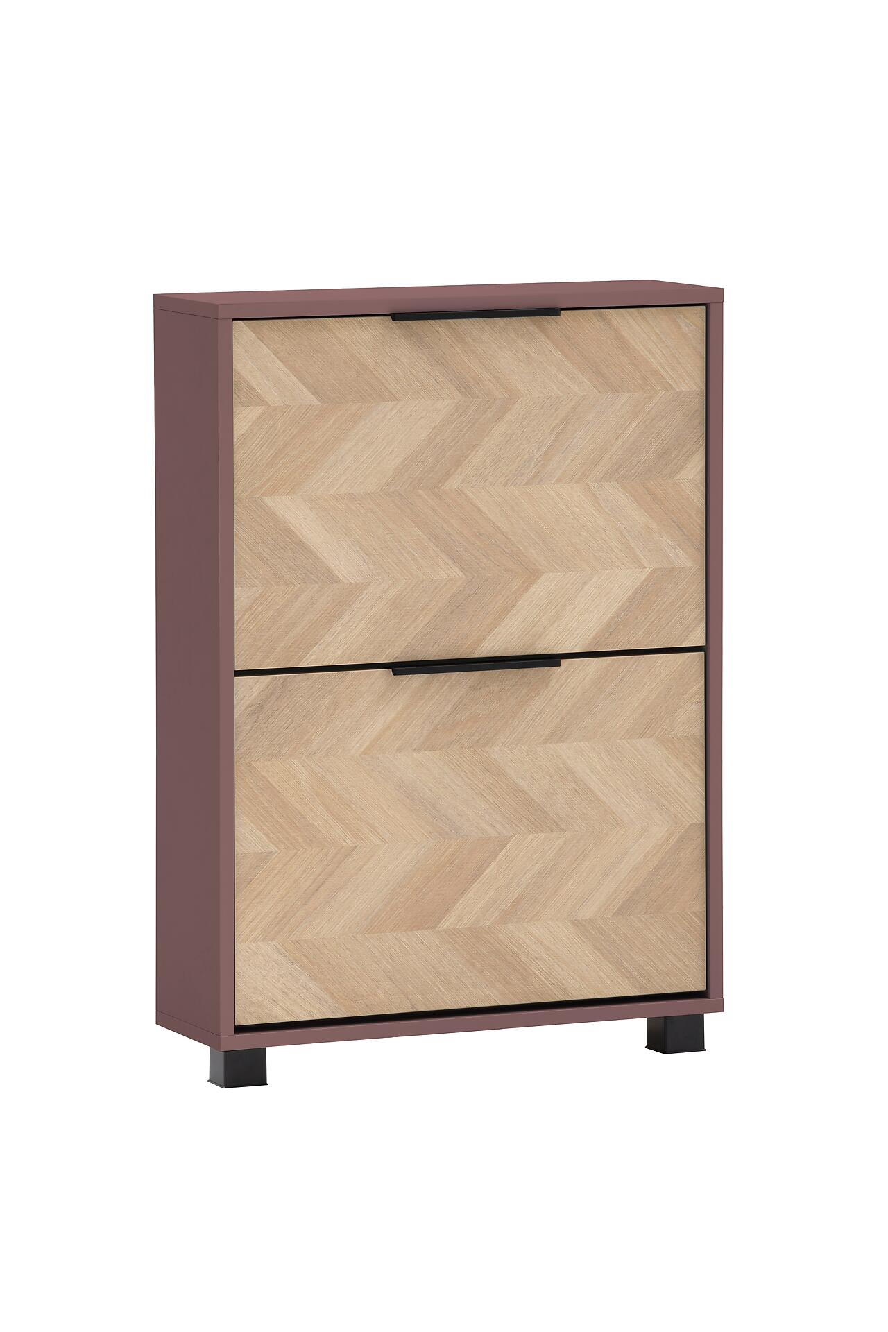 Schuhkipper Piazza, 2er mauve B/H/T: ca. 59,8x85,7x19,55 cm