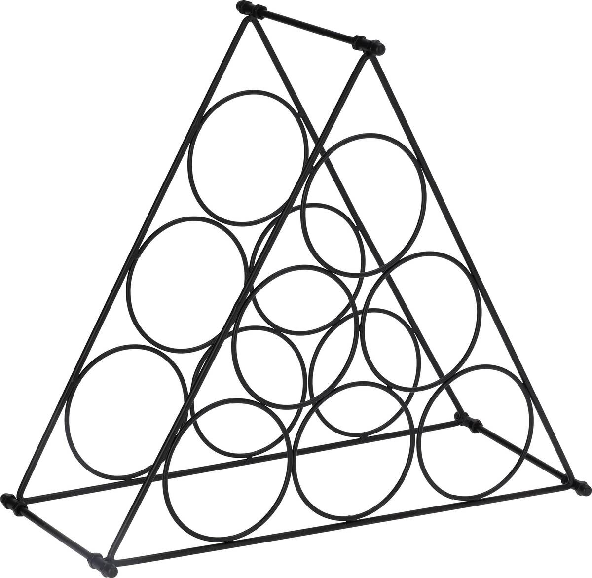 Weinregal schwarz Eisen B/H/L: ca. 41,2x3,1x35,5 cm