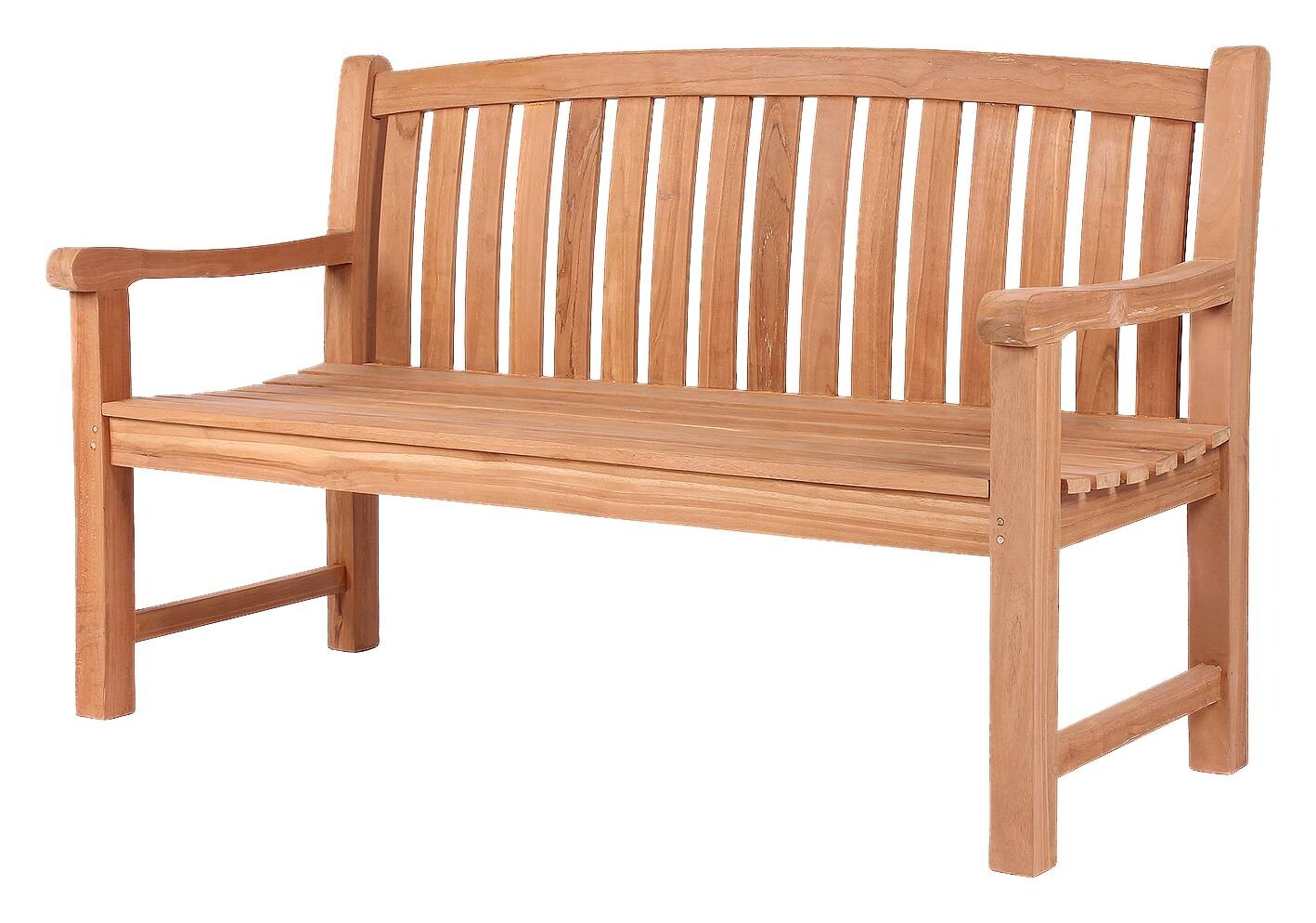 deVries Gartenbank Woodie braun Teakholz B/H/T: ca. 150x94x57 cm