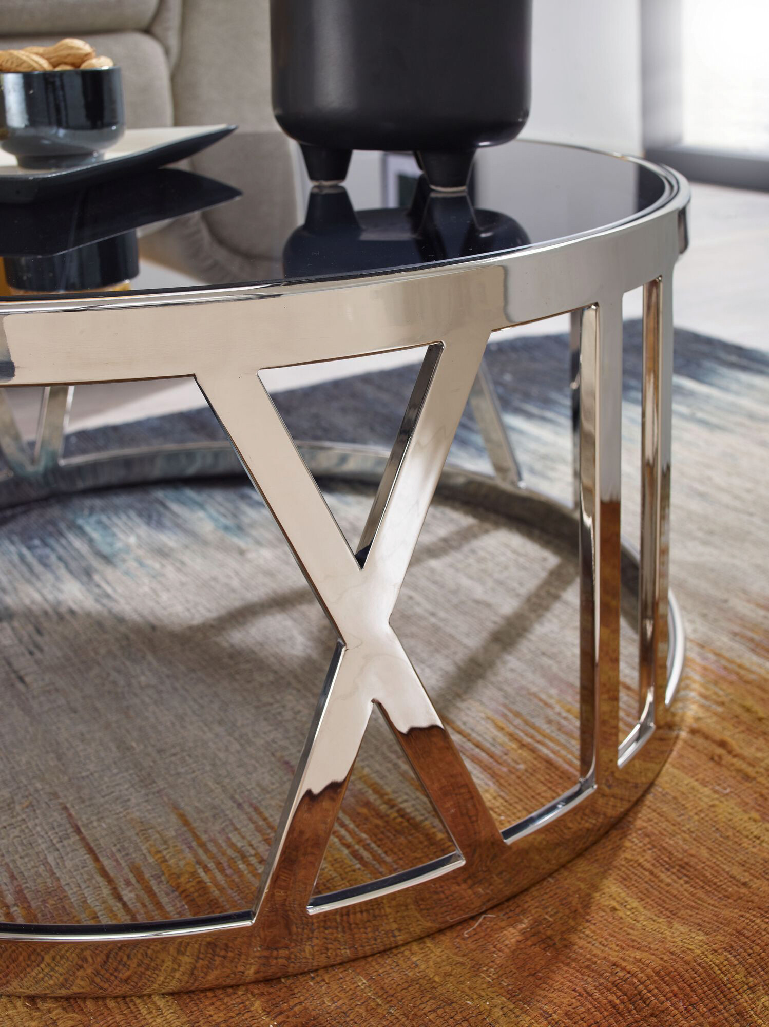 Wohnling Couchtisch silber B/H/T: ca. 60x30x60 cm