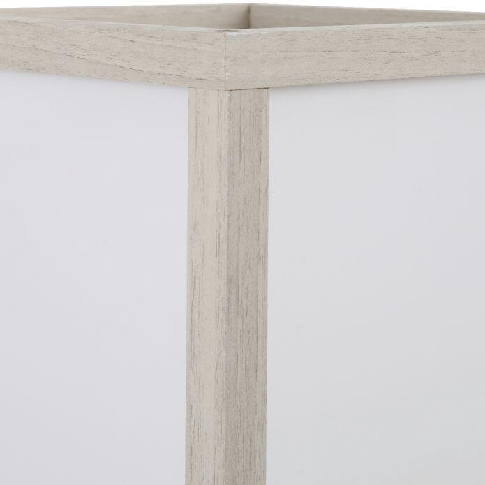 HOMCOM Stehleuchte 833-623V90AK 833-623V90AK Eiche weiß Acryl Kunststoff B/H/L: ca. 26x160x26 cm E27 1 Brennstellen