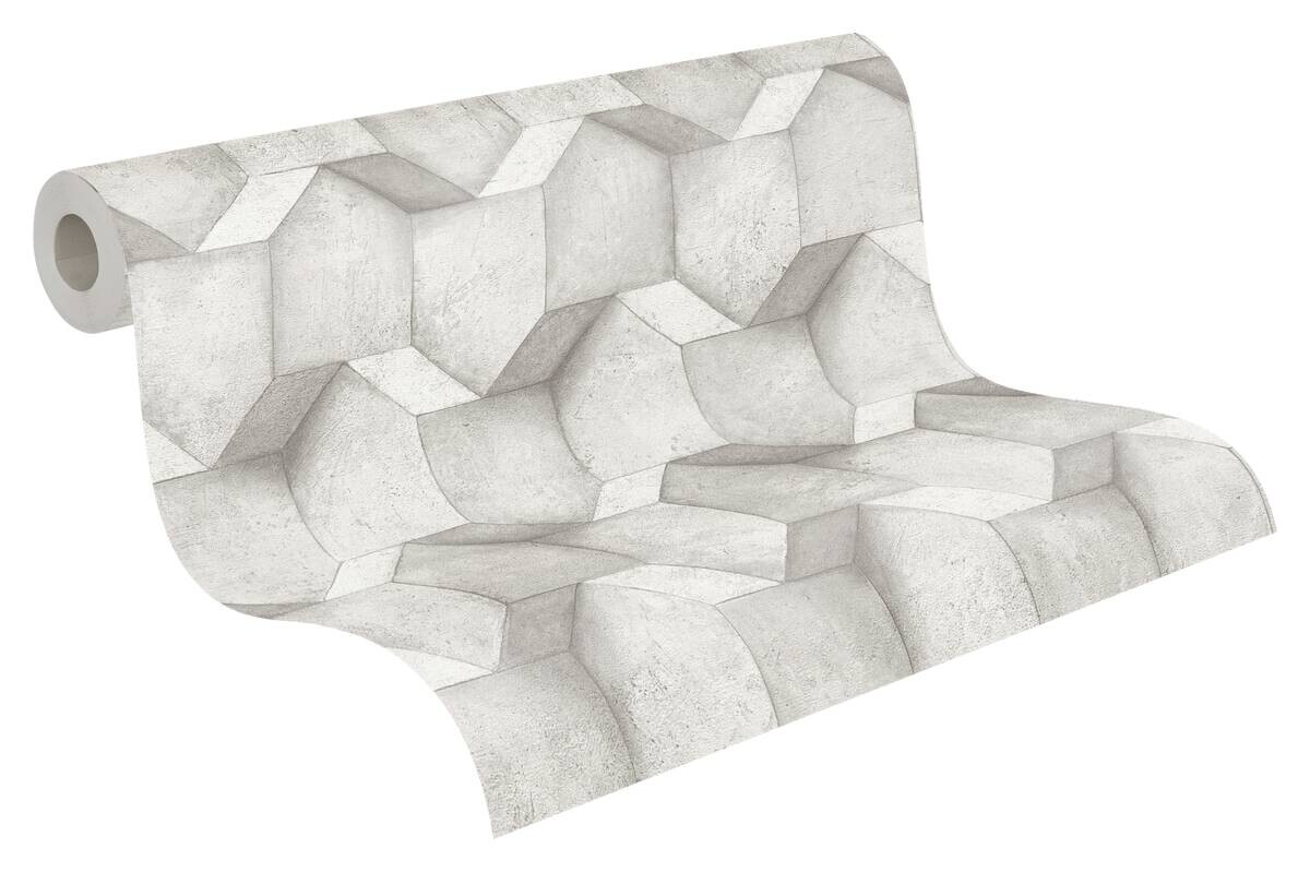 A.S.Creation Vliestapete grau B/H/D: ca. 53x1005x8,3 cm