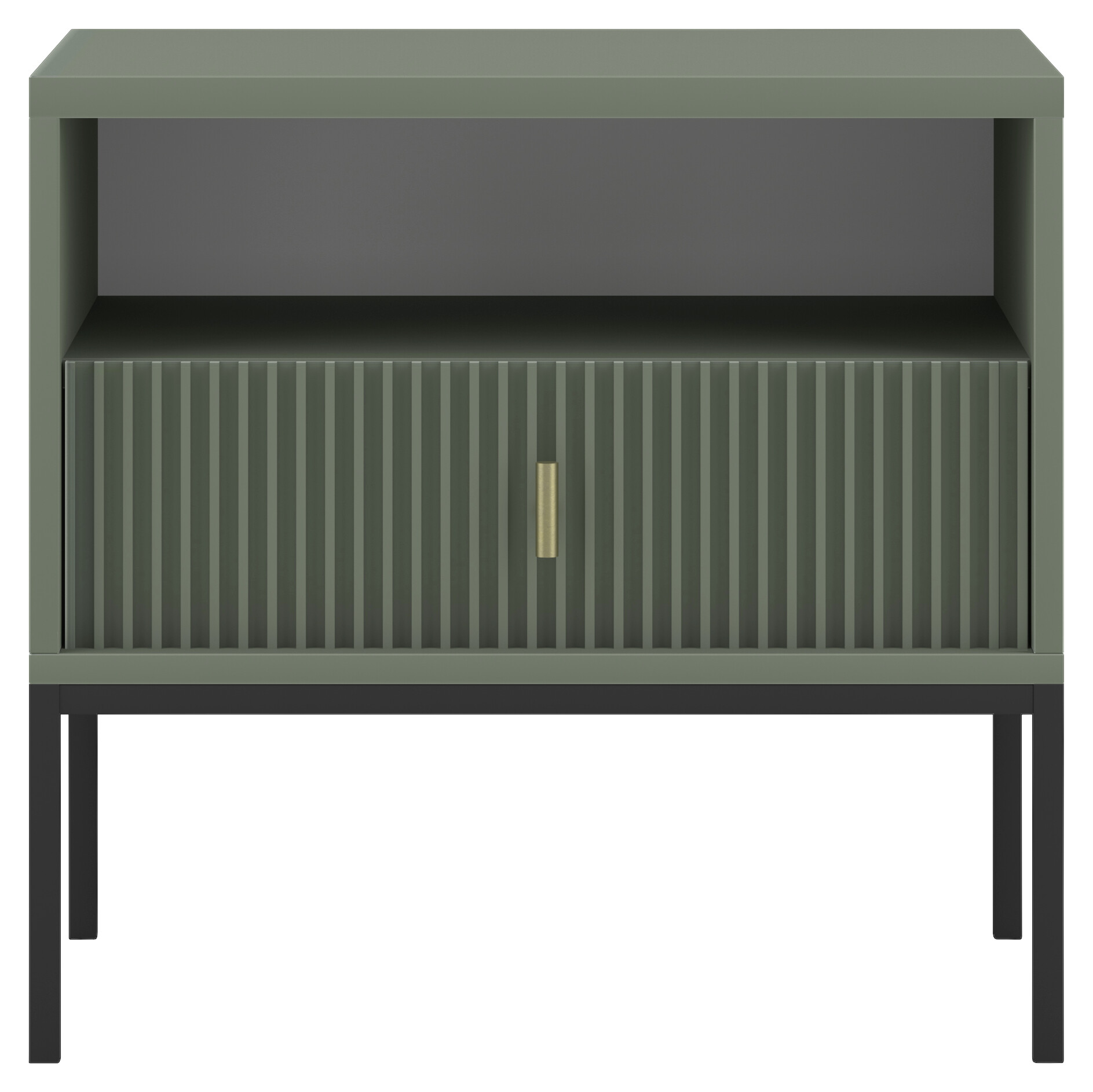 Nachtkonsole MAGGIORE grün B/H/T: ca. 53,9x52,4x39 cm