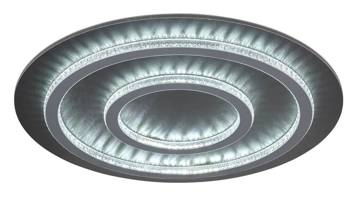 GLOBO LED-Deckenleuchte hellgrau mattschwarz anthrazit Metall Kunststoff H/D: ca. 6x55 cm 1 Brennstellen