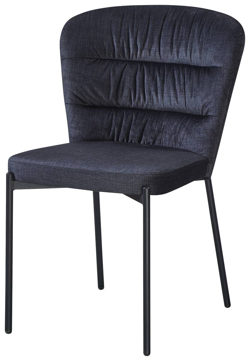 Stuhl Dora dunkelgrau Velourstoff Stuhl Dora dunkelgrau Velourstoff