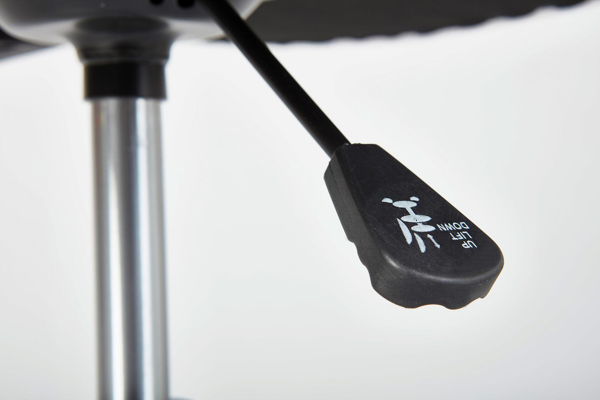 Drehstuhl Donny weiß schwarz Kunstleder Netzstoff