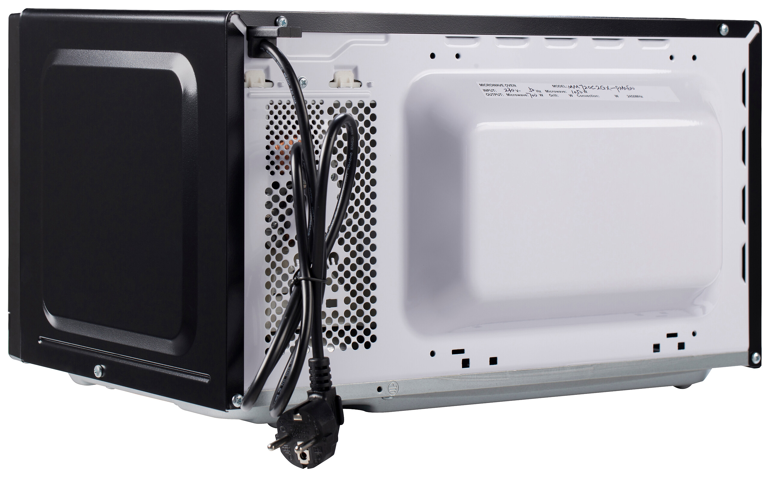 POCOline Mikrowelle MM720C2GX-PM schwarz Metall B/H/T: ca. 44x26x33 cm ca. 20 l