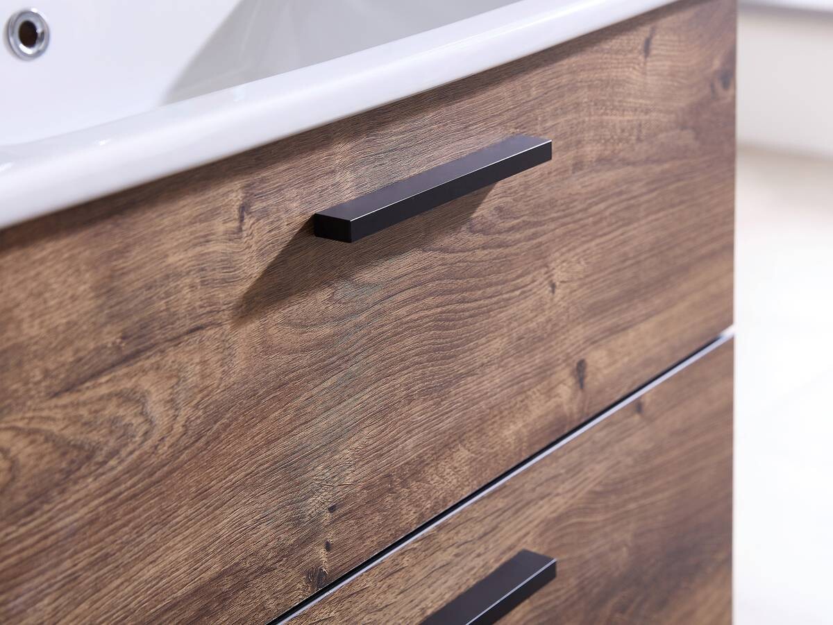 Badezimmer-Set Quickset 374 Eiche Ribeck Nachbildung B/H/T: ca. 75x200x45 cm