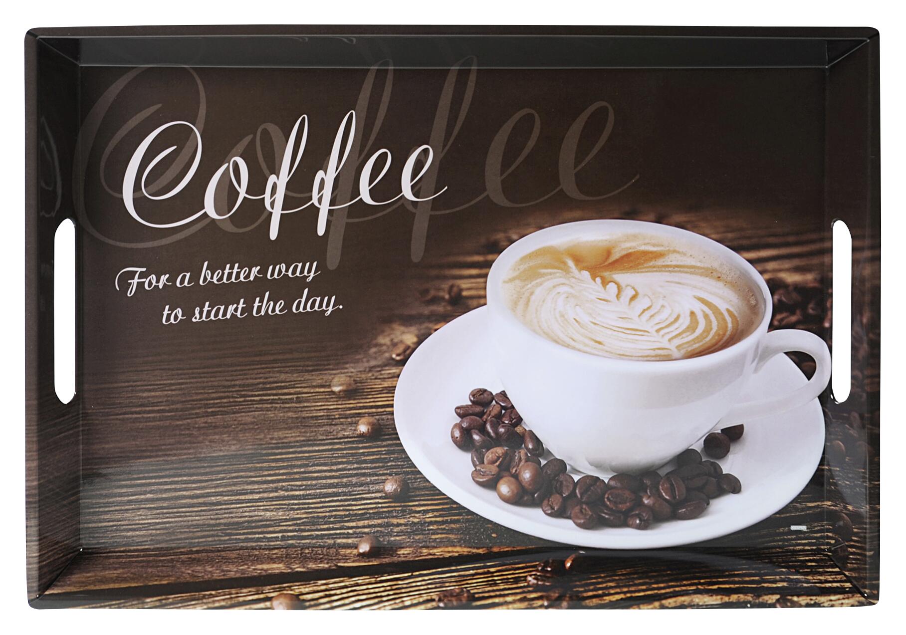 Kesper Tablett braun Melamin B/H/L: ca. 35x4,5x50 cm