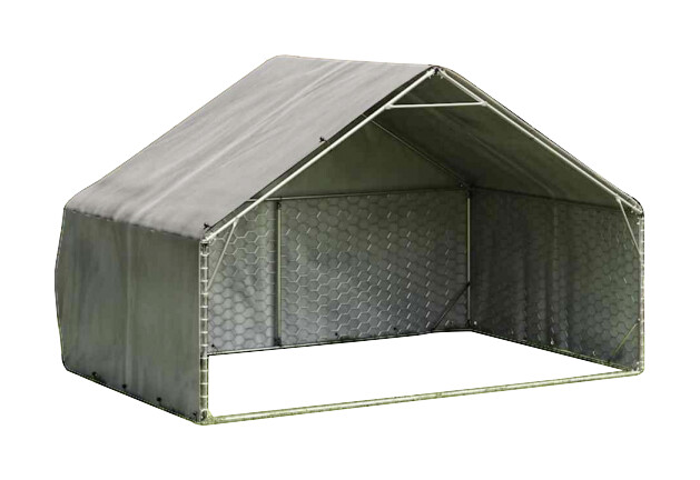 vidaXL Outdoor-Hundezwinger silber Stahl