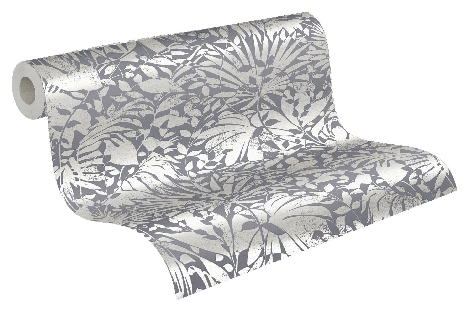 A.S.Creation Vliestapete silber grau B/H/D: ca. 53x1005x8,4 cm