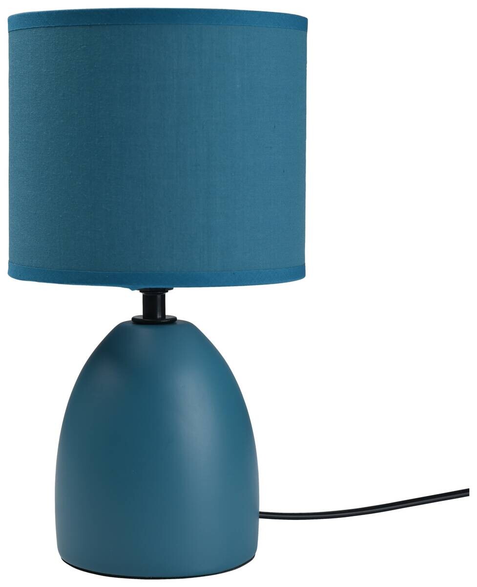 POCOline Tischleuchte Kushi blau Keramik B/H/L: ca. 15x27x15 cm E14 1 Brennstellen