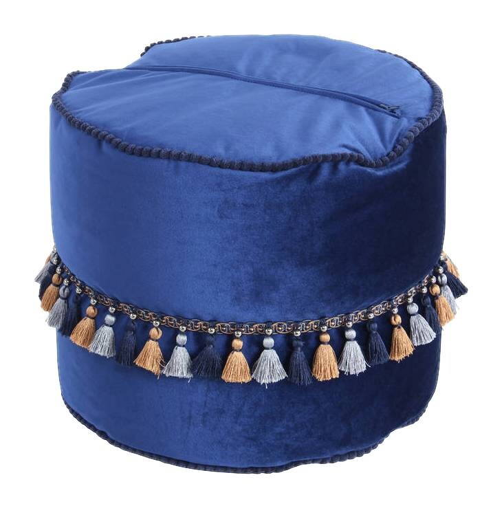 360 Living Hocker Taj Mahal 200 blau H/D: ca. 38x45 cm