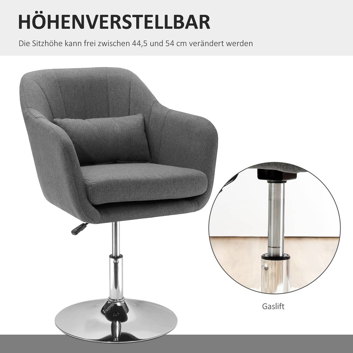Hocker 833-757V01CG dunkelgrau
