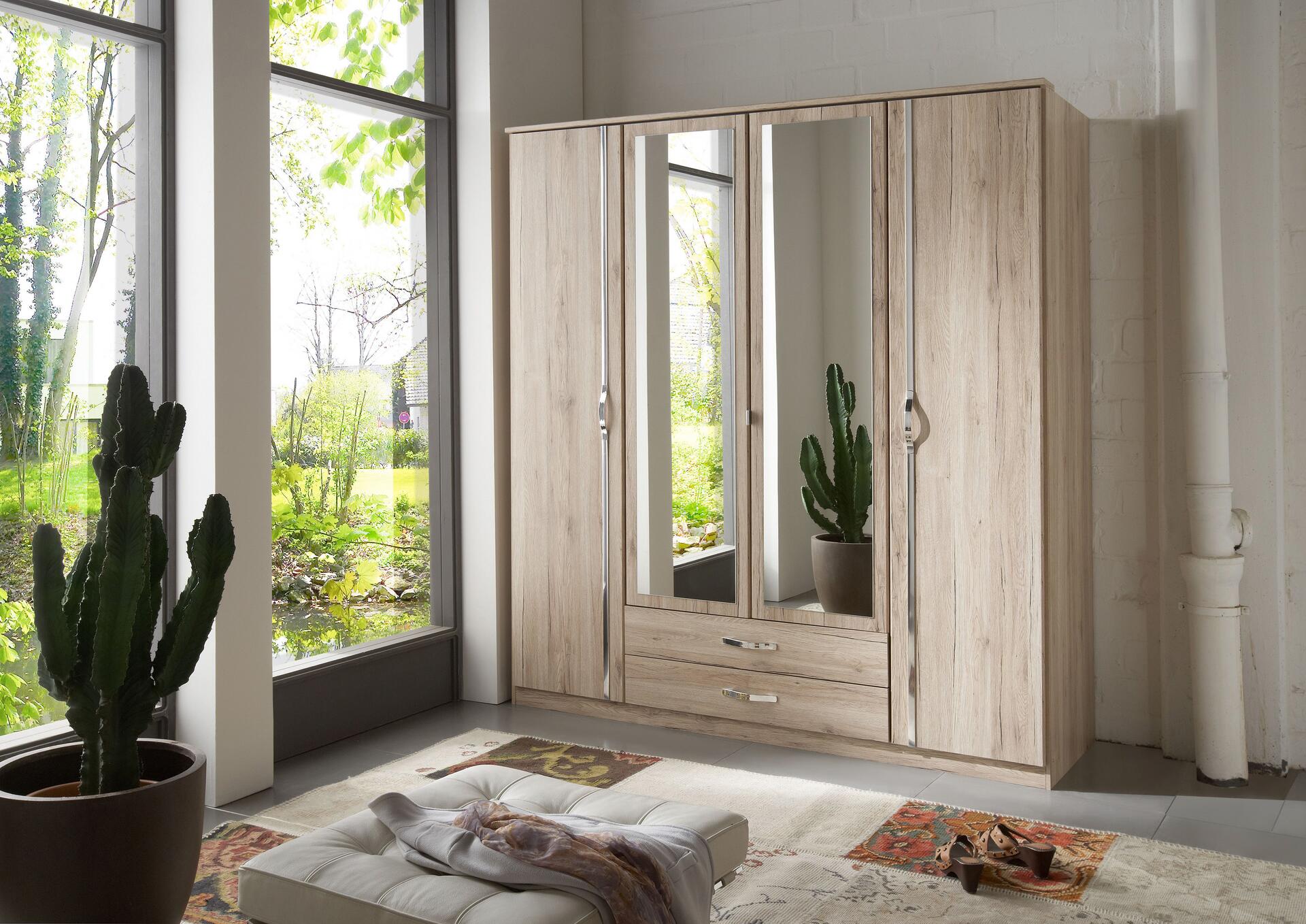 Kleiderschrank Duo San-Remo Nachbildung B/H/T: ca. 180x198x58 cm