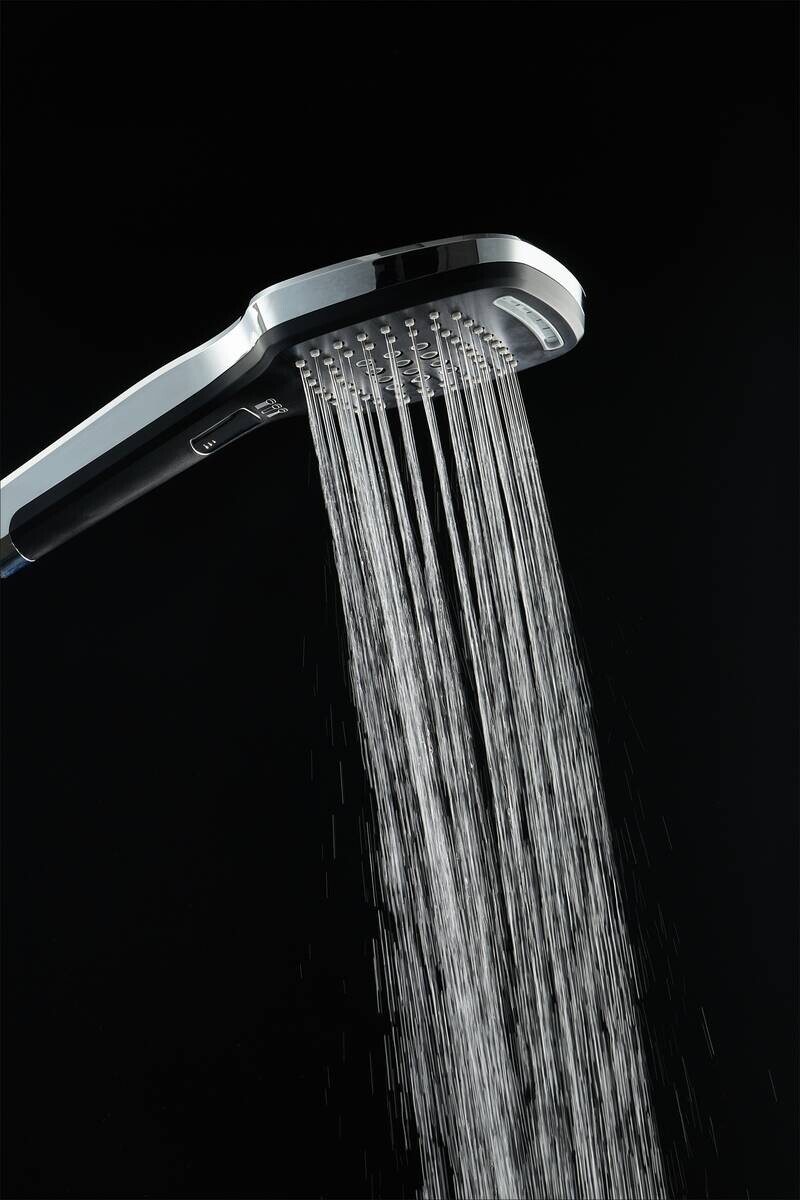 POCOline Handbrause Square schwarz B/H/L: ca. 4x12x26 cm