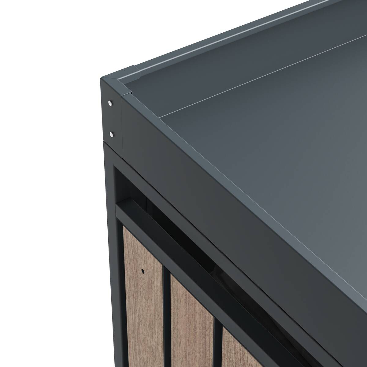 Westmann Mülltonnenbox Planta braun B/H/L: ca. 200x124x84 cm