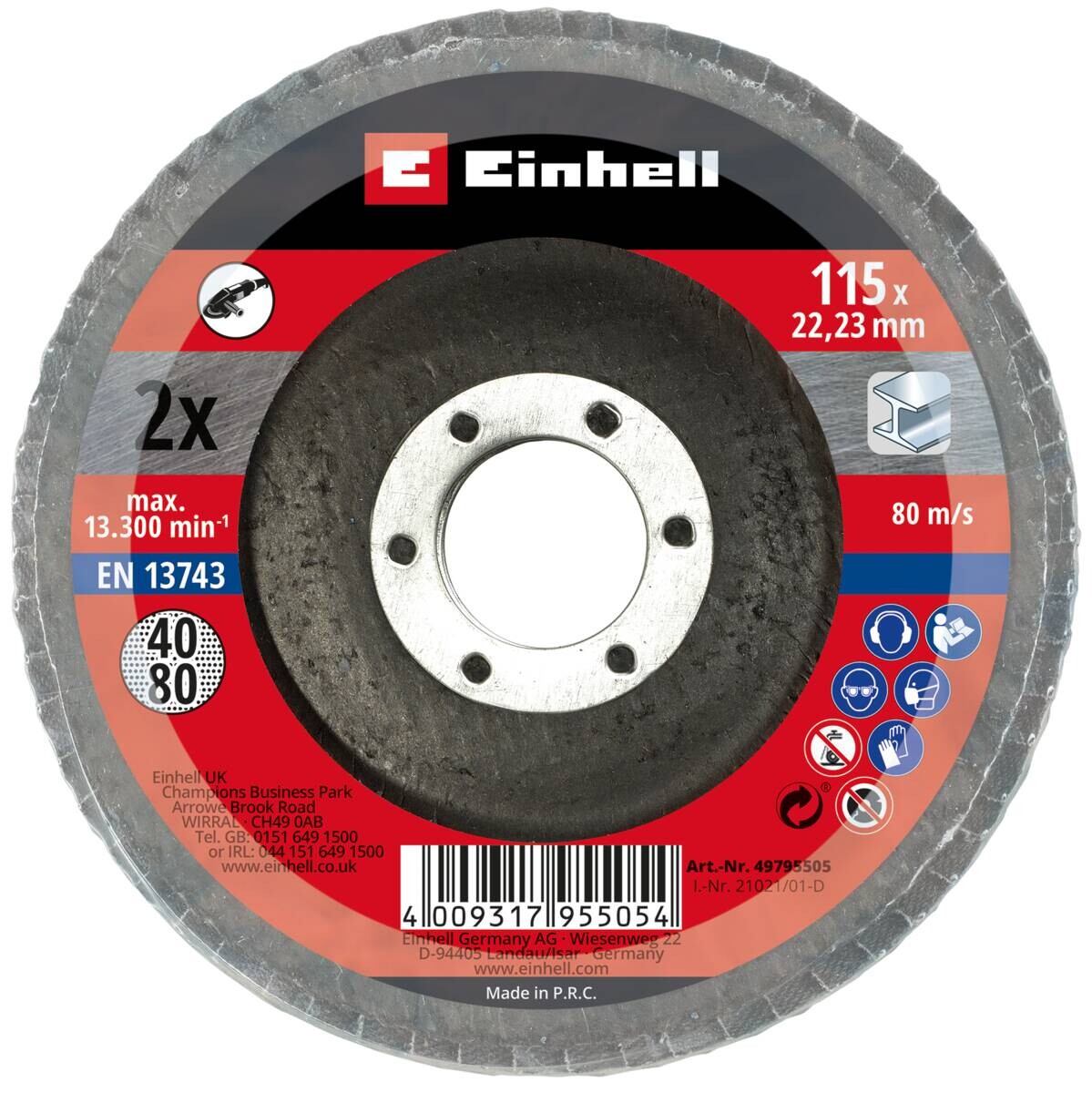 Einhell Schleifpapier 2 tlg.