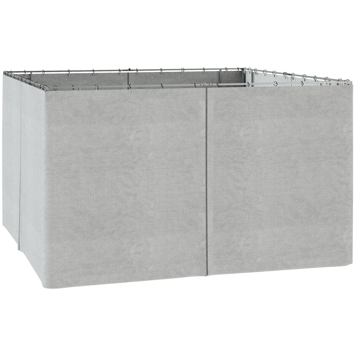 Outsunny Pavillon-Zubehör hellgrau Polypropylen H/L: ca. 352x205 cm