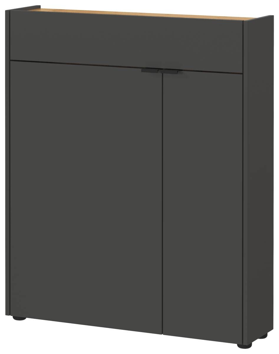 Mehrzweckschrank 1319-549 Graphit Optik Eiche Navarra Nachbildung B/H/T: ca. 82x102x22 cm Mehrzweckschrank 1319-549 Graphit Optik Eiche Navarra Nachbildung B/H/T: ca. 82x102x22 cm