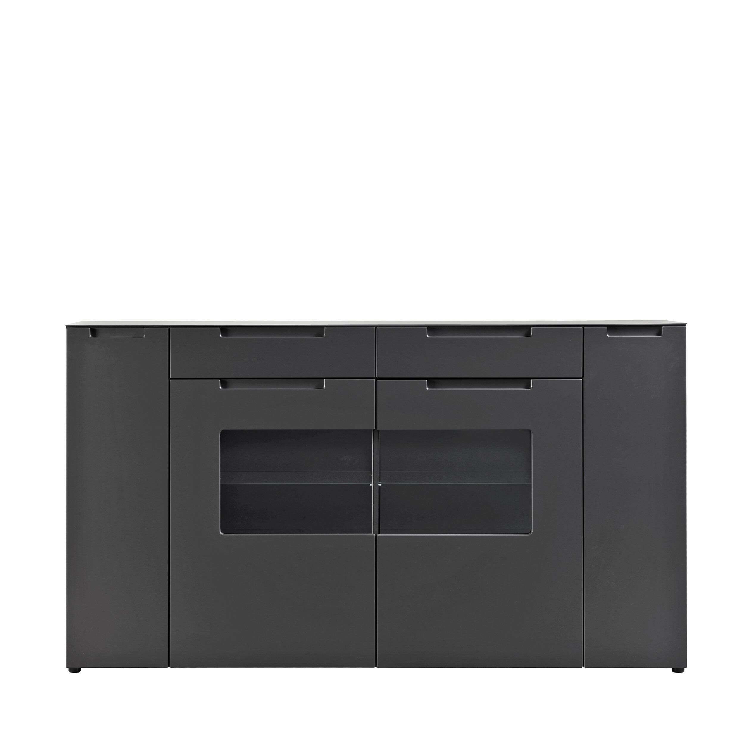 Highboard Mailand anthrazit matt MDF B/H/T: ca. 192x108x40 cm