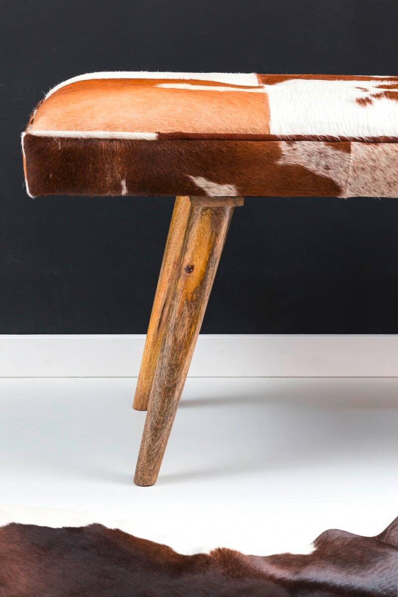 Wohnling Sitzbank natur Echtholz B/H/T: ca. 120x52x40 cm