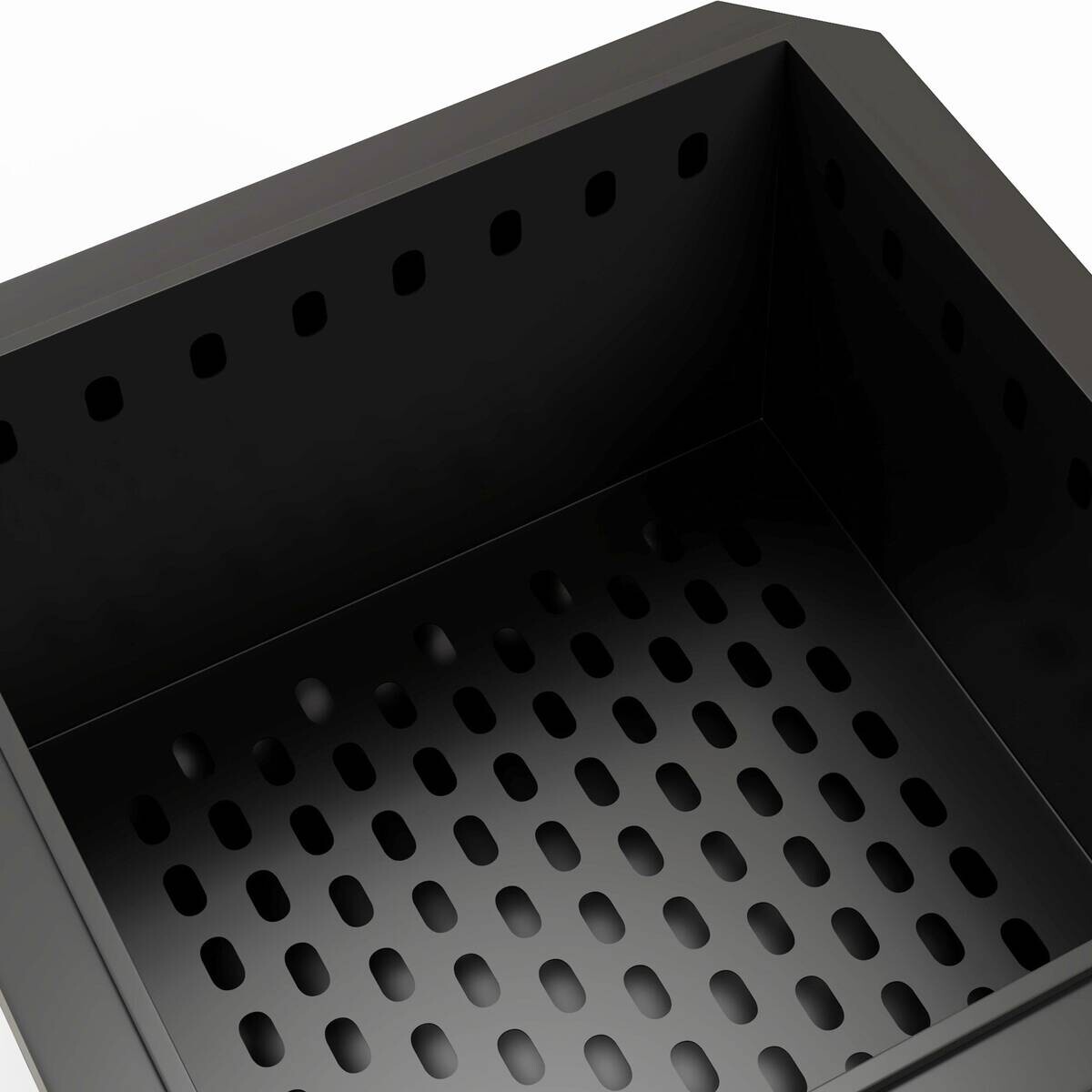 Outsunny Feuerschale schwarz Metall B/H/L: ca. 48x41x48 cm