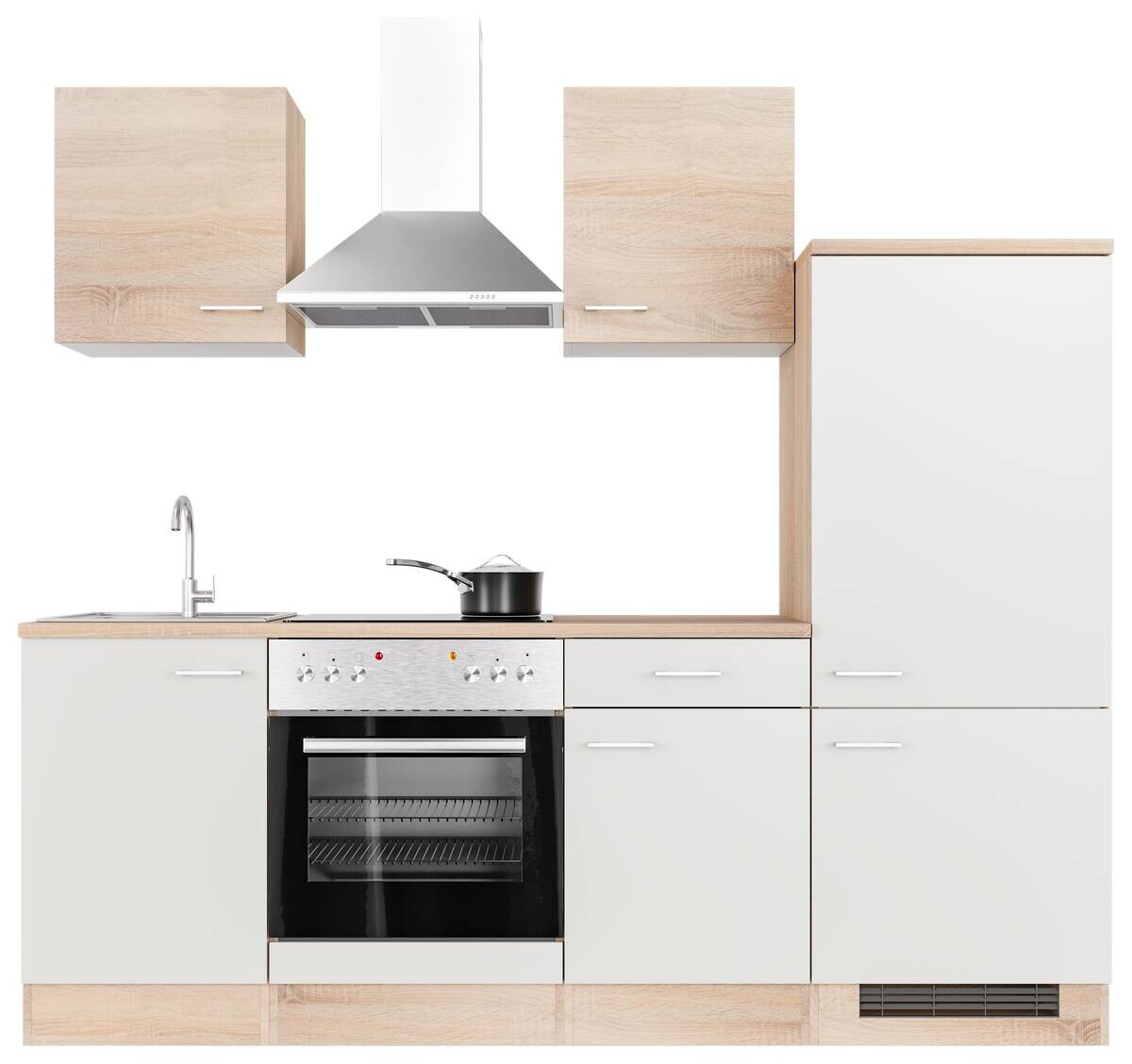 Küchenblock Samoa weiß B/H/T: ca. 220x200x60 cm