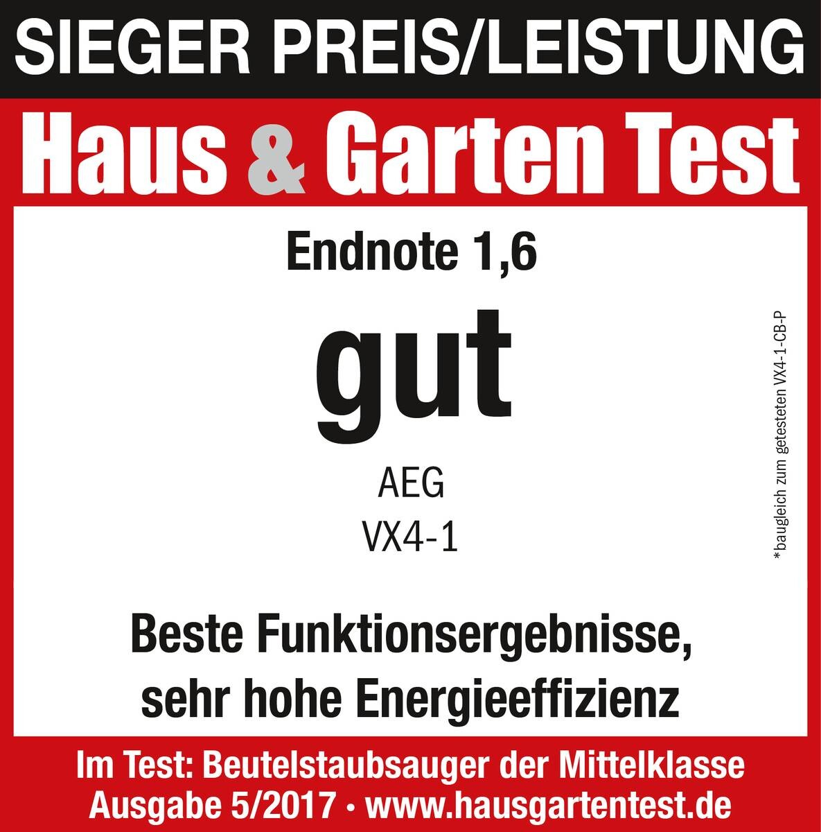 AEG Bodenstaubsauger VX4-1-EB grau schwarz Kunststoff Metall B/H/T: ca. 29x42x23 cm