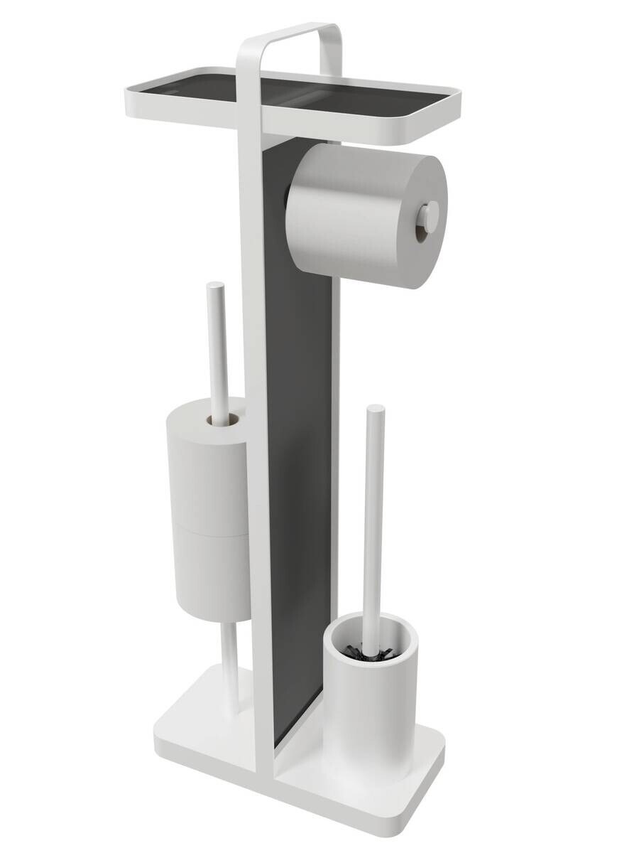 POCOline Stand-WC-Garnitur weiß Glas