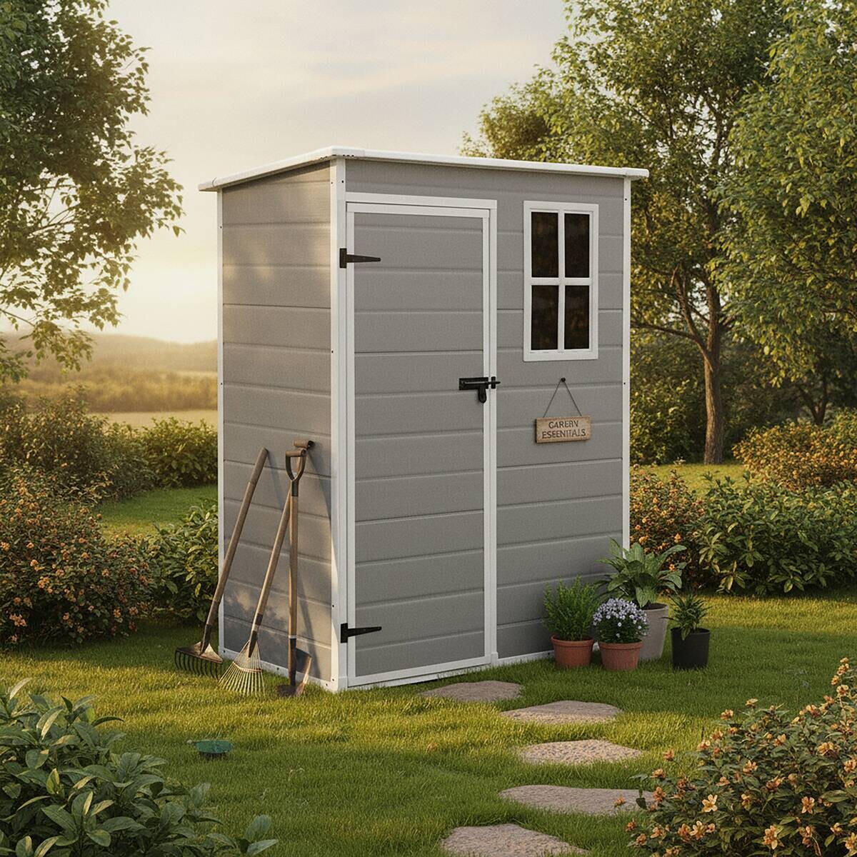 POCOline Gartenhaus Nizza grau