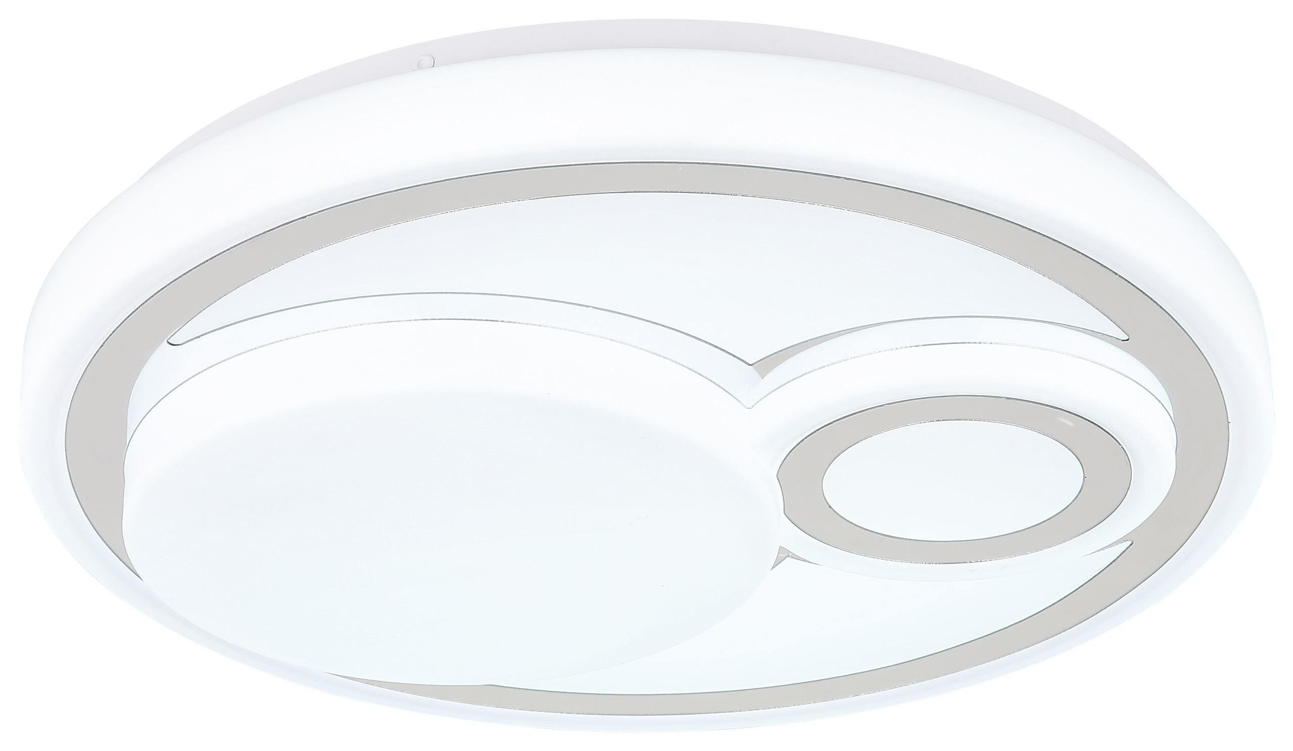 GLOBO LED-Deckenleuchte Ruiz weiß Opal Metall Kunststoff H/D: ca. 7,5x38 cm