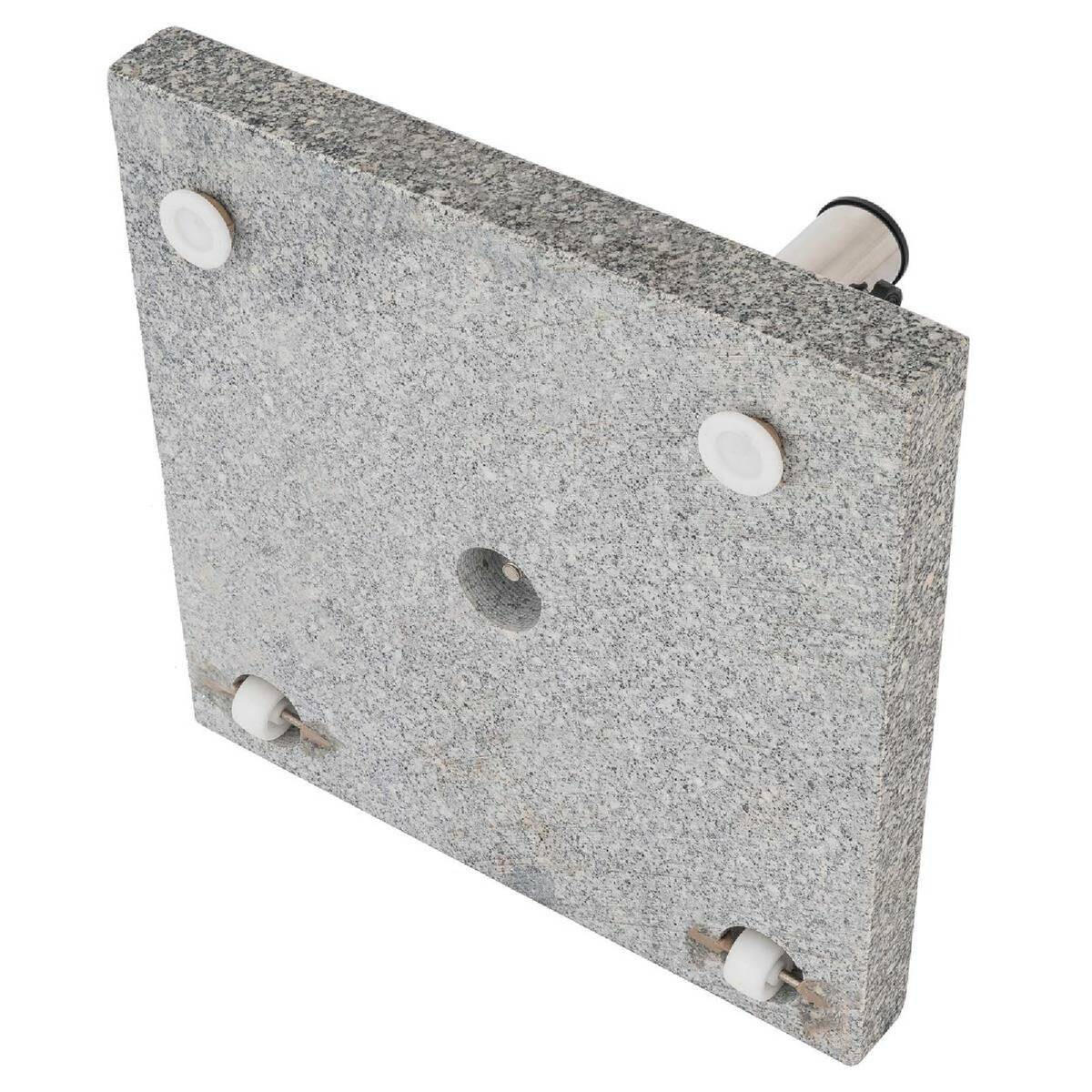 VCM Schirmständer grau Granit B/H/L: ca. 45x6x45 cm