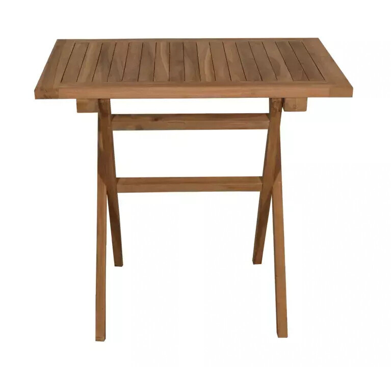 deVries Tisch Woodie natur Teakholz B/H/L: ca. 60x75x60 cm
