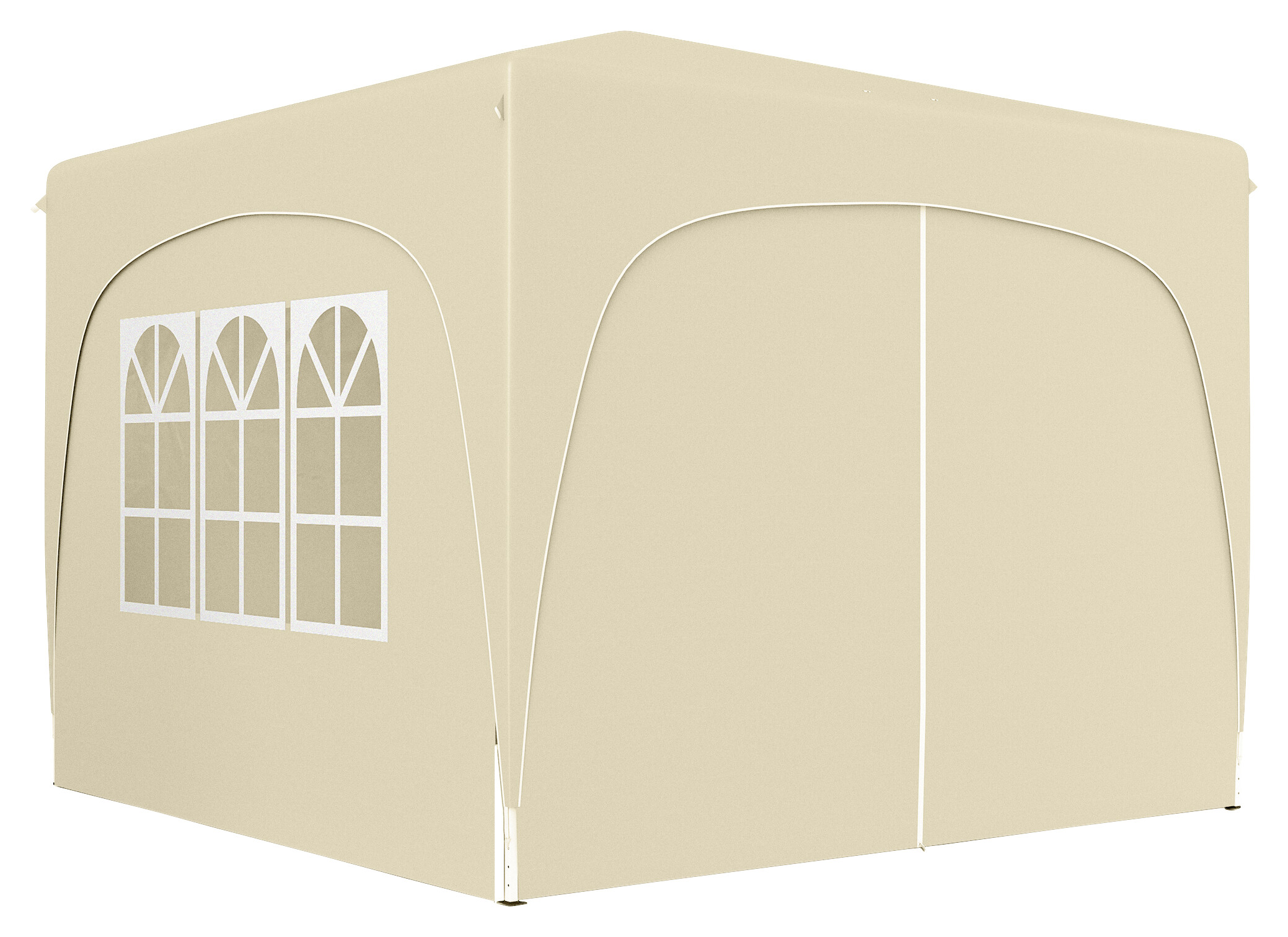 Outsunny Pavillon sand Metall B/H/L: ca. 300x273x300 cm