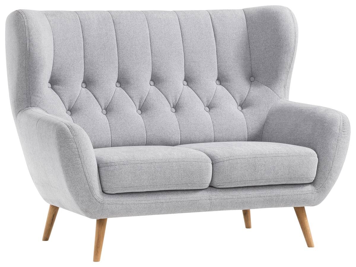 Sofa hellgrau B/H/T: ca. 137x101x95 cm