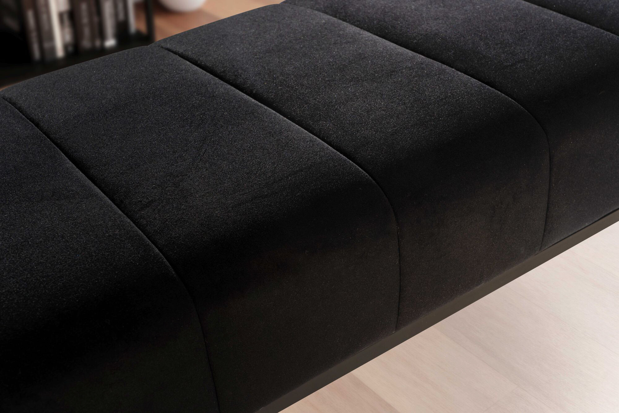 Sitzbank schwarz Polyester B/H/T: ca. 108x40x40 cm