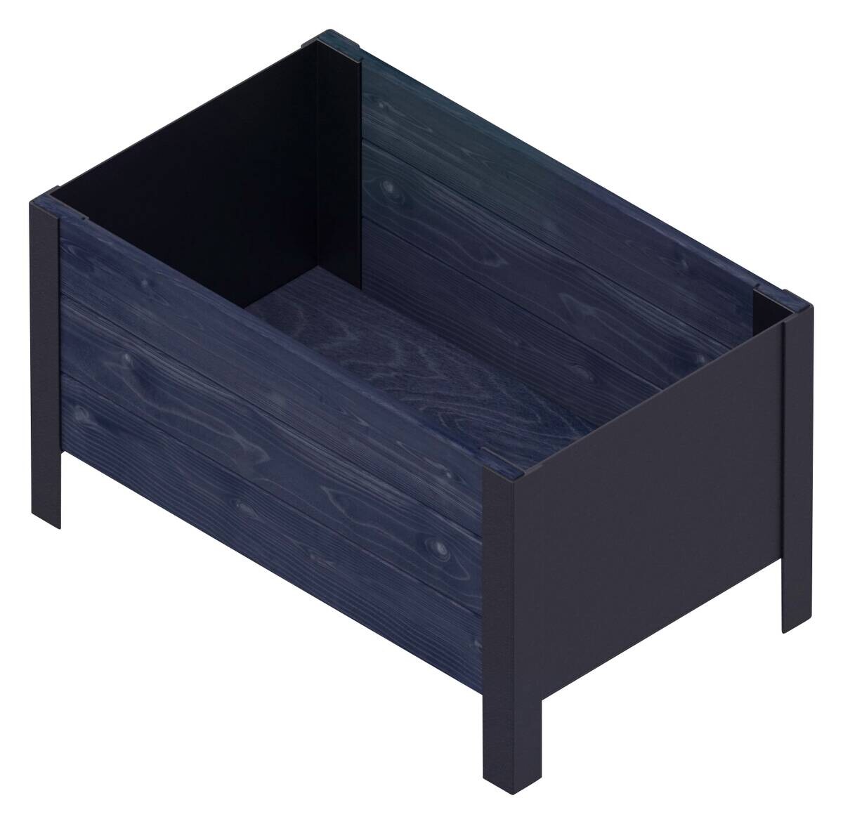 UPYARD Hochbeet MODERN schwarz Holz B/H/L: ca. 36x32x58 cm