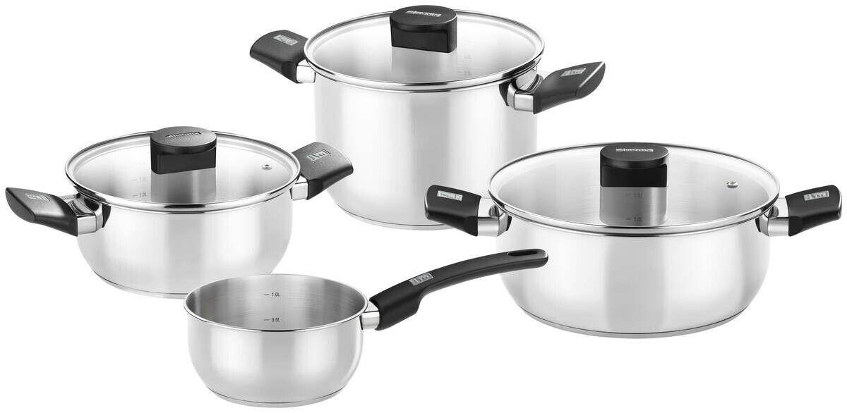 Monix Topfset Elite silber Edelstahl 7 tlg.