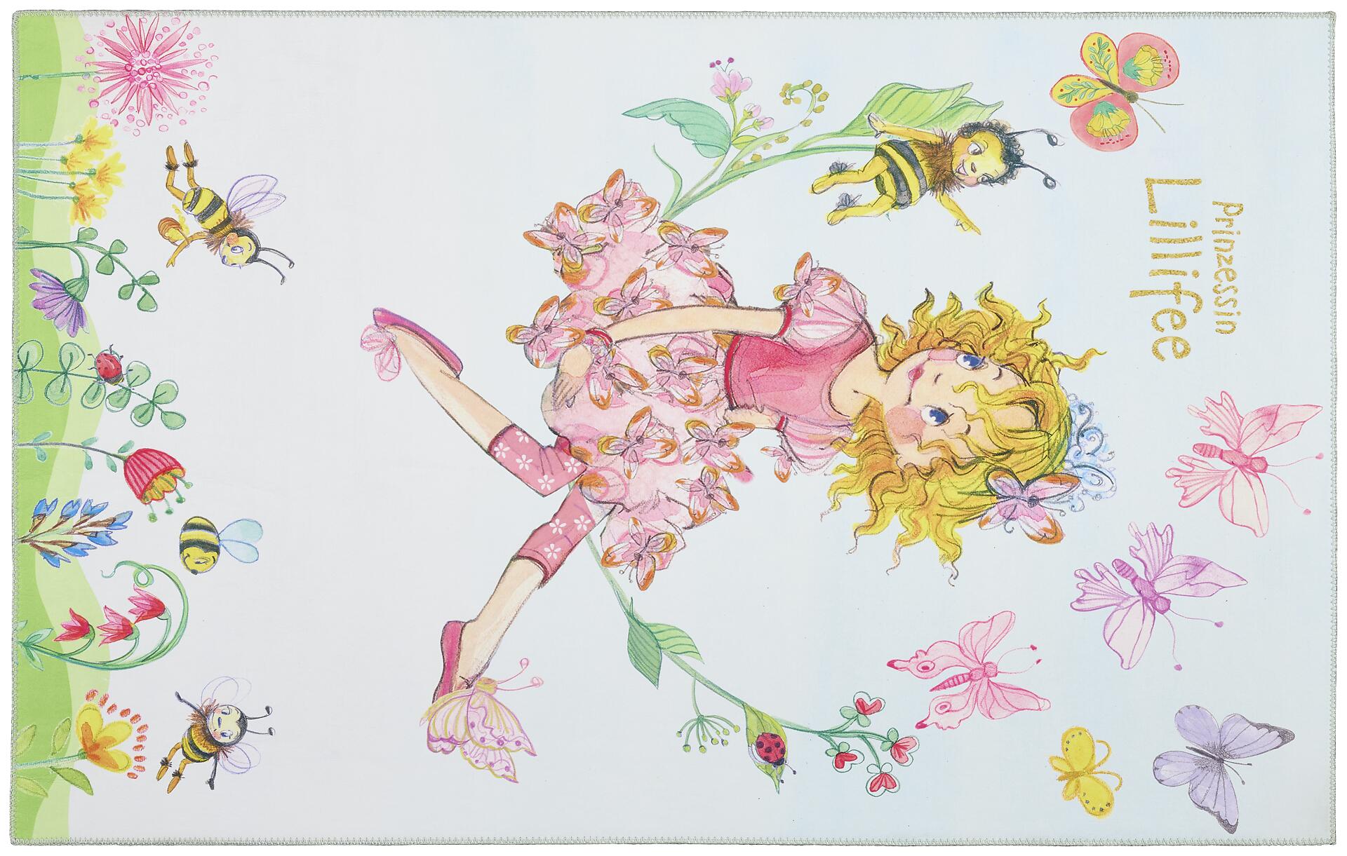 Prinzessin Lillifee Kinderteppich blau B/L: ca. 100x160 cm