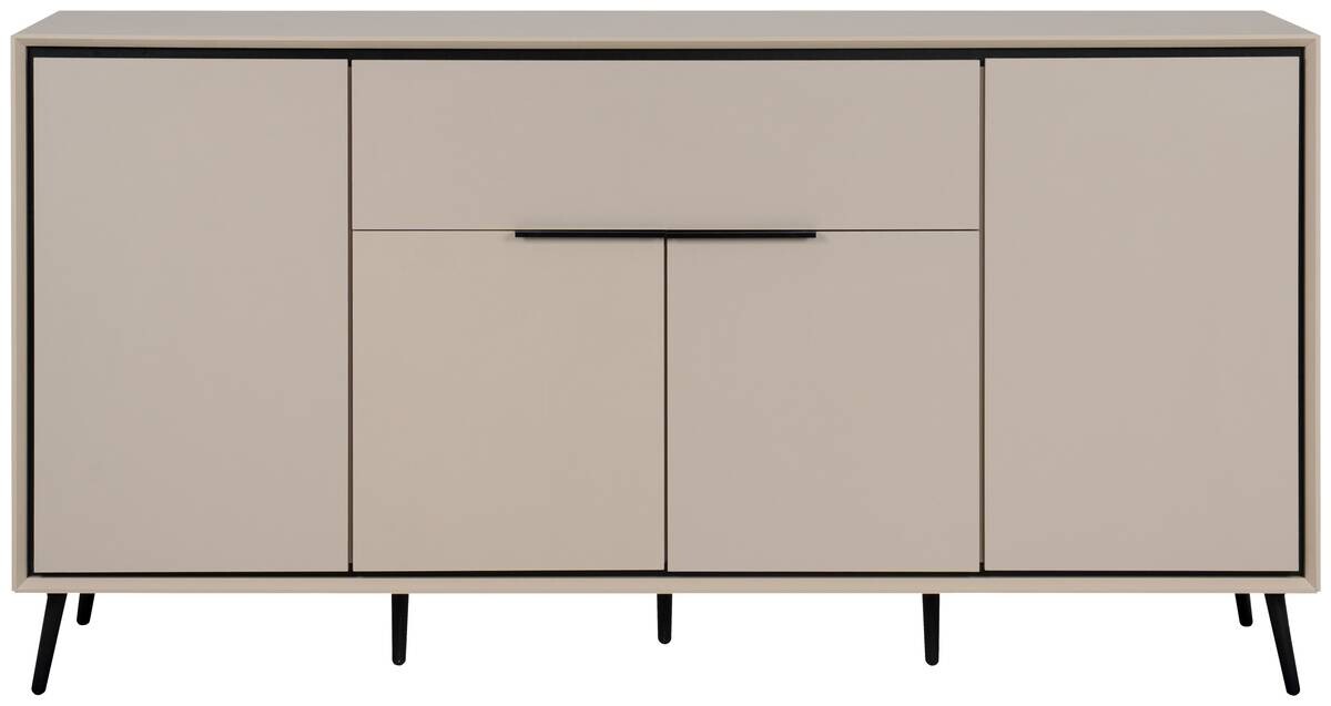 Sideboard Arona sand schwarz B/H/T: ca. 175x90x38 cm