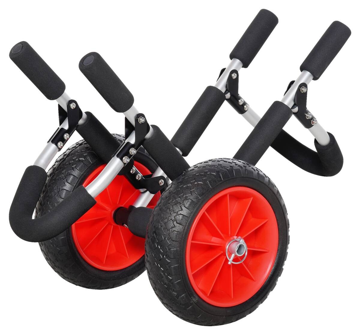 HOMCOM Surfwagen schwarz Aluminium