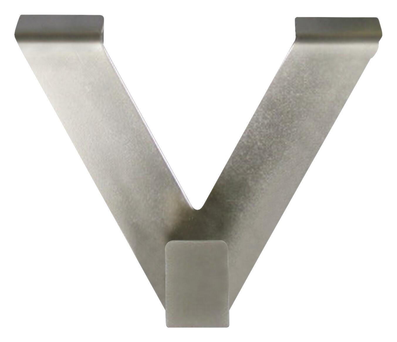 POCOline V-Haken silber 2 Packstücke