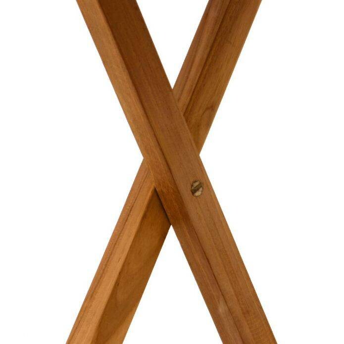 VCM Balkontisch braun Teakholz H/T/D: ca. 75x15x80 cm