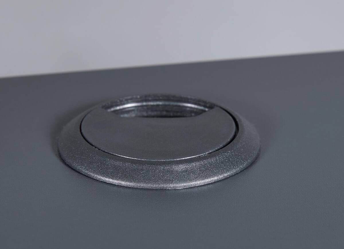 Schreibtisch Match Point anthrazit beschichtet Nachbildung B/H/L: ca. 91x76,5x160 cm