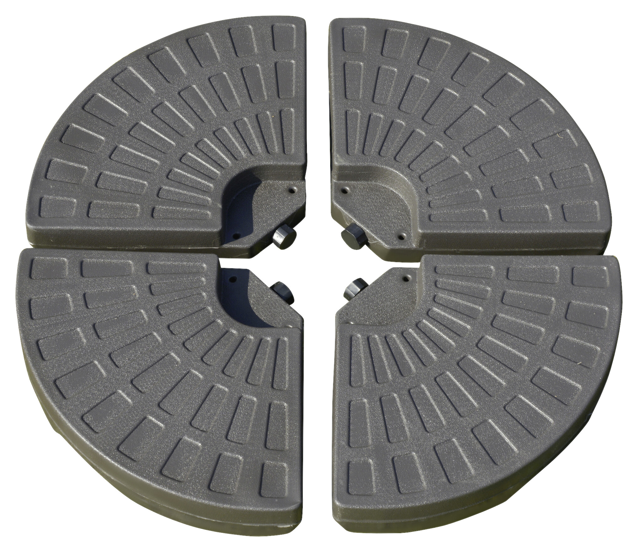 Outsunny Schirmständer kaffee Kunststoff B/H/L: ca. 100x10,5x100 cm