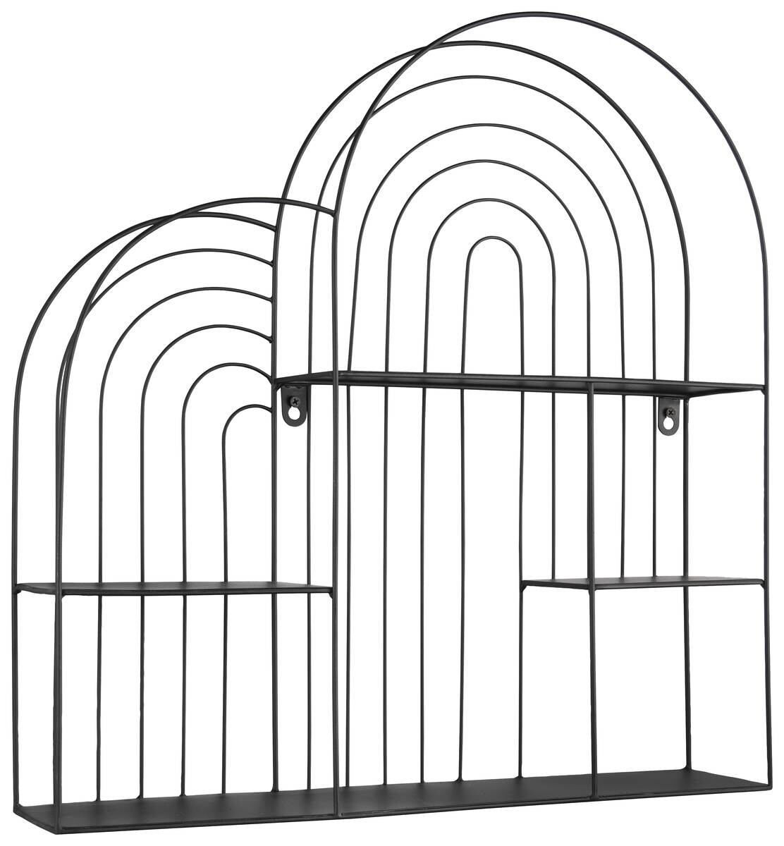 Wandregal Ivy schwarz B/H/T: ca. 55x54x11 cm Wandregal Ivy schwarz B/H/T: ca. 55x54x11 cm